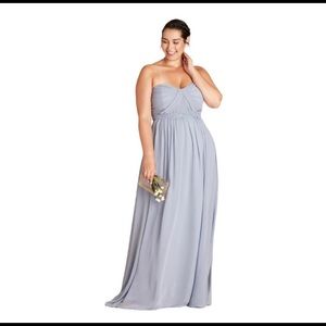 Birdy Grey GRACE CONVERTIBLE DRESS in Dusty Blue size 2XL